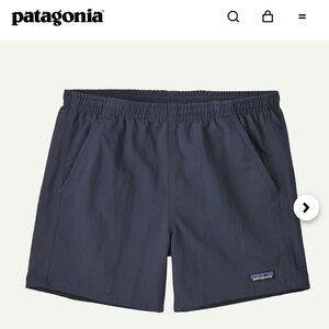 Patagonia Navy Baggies Shorts